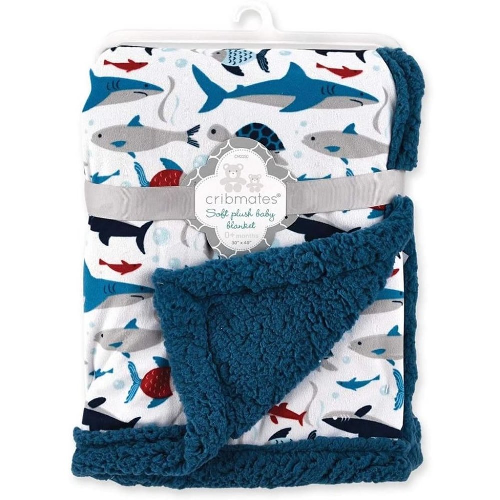 Cribmates Soft Plush Baby Blanket - Under The Sea